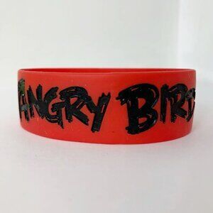 Angry Birds Red Black rubber band Unisex bracelet